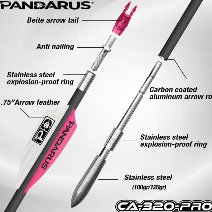 PROMO Anak Panah Arrow Musen Hybrid Pandarus Carbon Alumunium Ca320Pro St 0.001