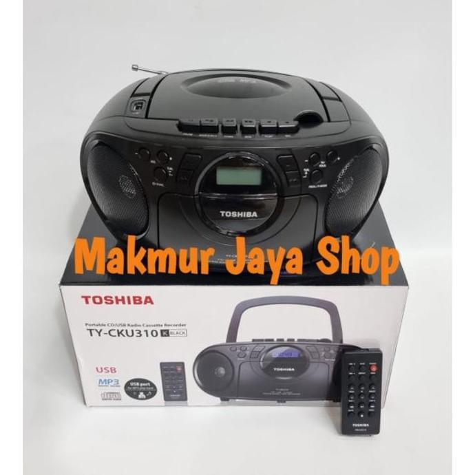 Bestone- Mini Compo CD Player/Tape Kaset/Radio Toshiba TY-CKU310K Black