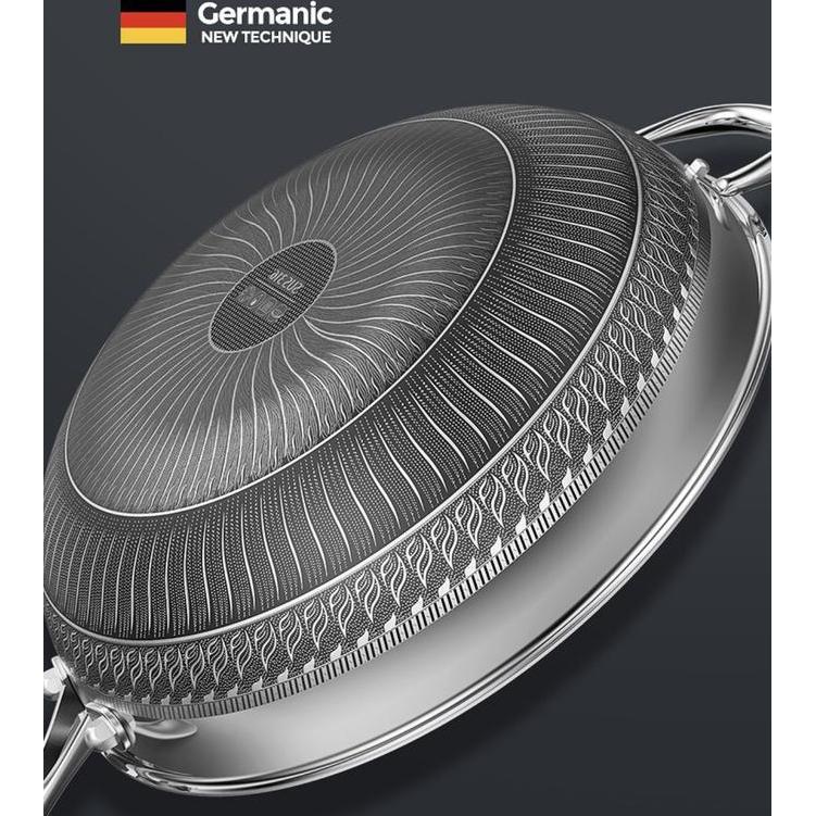 Terpopuler- [Ms] Wajan Stainless 316 / Kuali Cook Wok Honey Comb