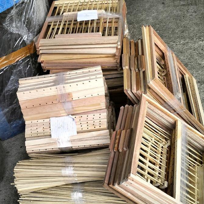 Bluee- (Ambrukan) Dondang Merpati 2.Pasang 4 Pintu Siap Rakit Kandang Burung Dongdang Burung Dara Do