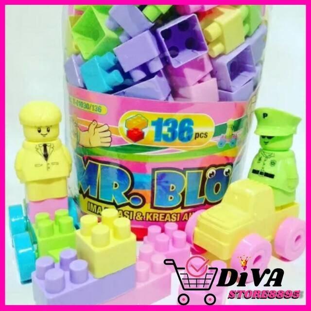 Mainan Blok Lego Besar Isi 106Pcs Kreatif Anak
