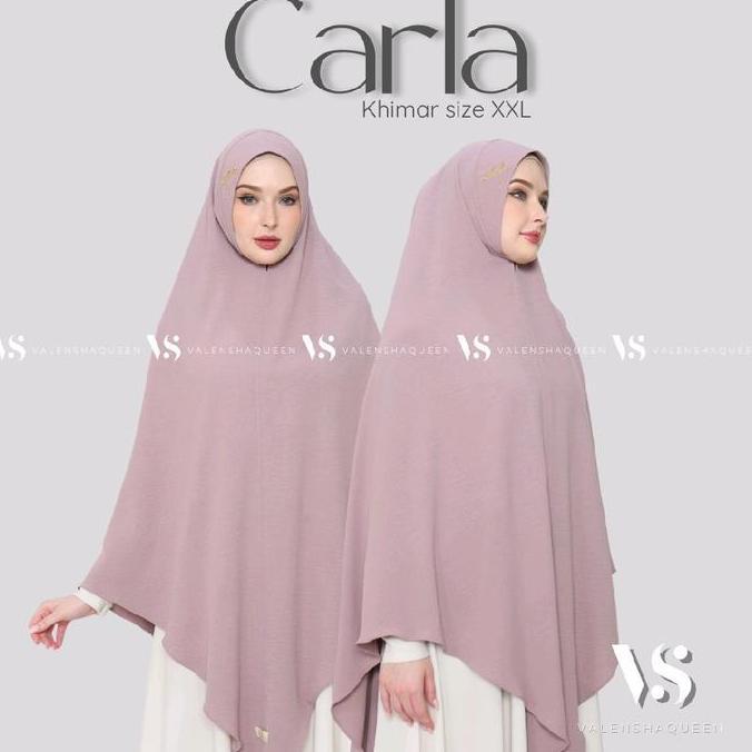 Terpopuler- Valenshaqueen | Khimar Carla Xxl Crinkle Airflow By Valenshaqueen Muslim Wanita Instan S
