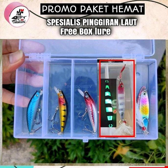Fhistik- Micro Jig 10 Gram + Minnow Sinking Lure Pancing
