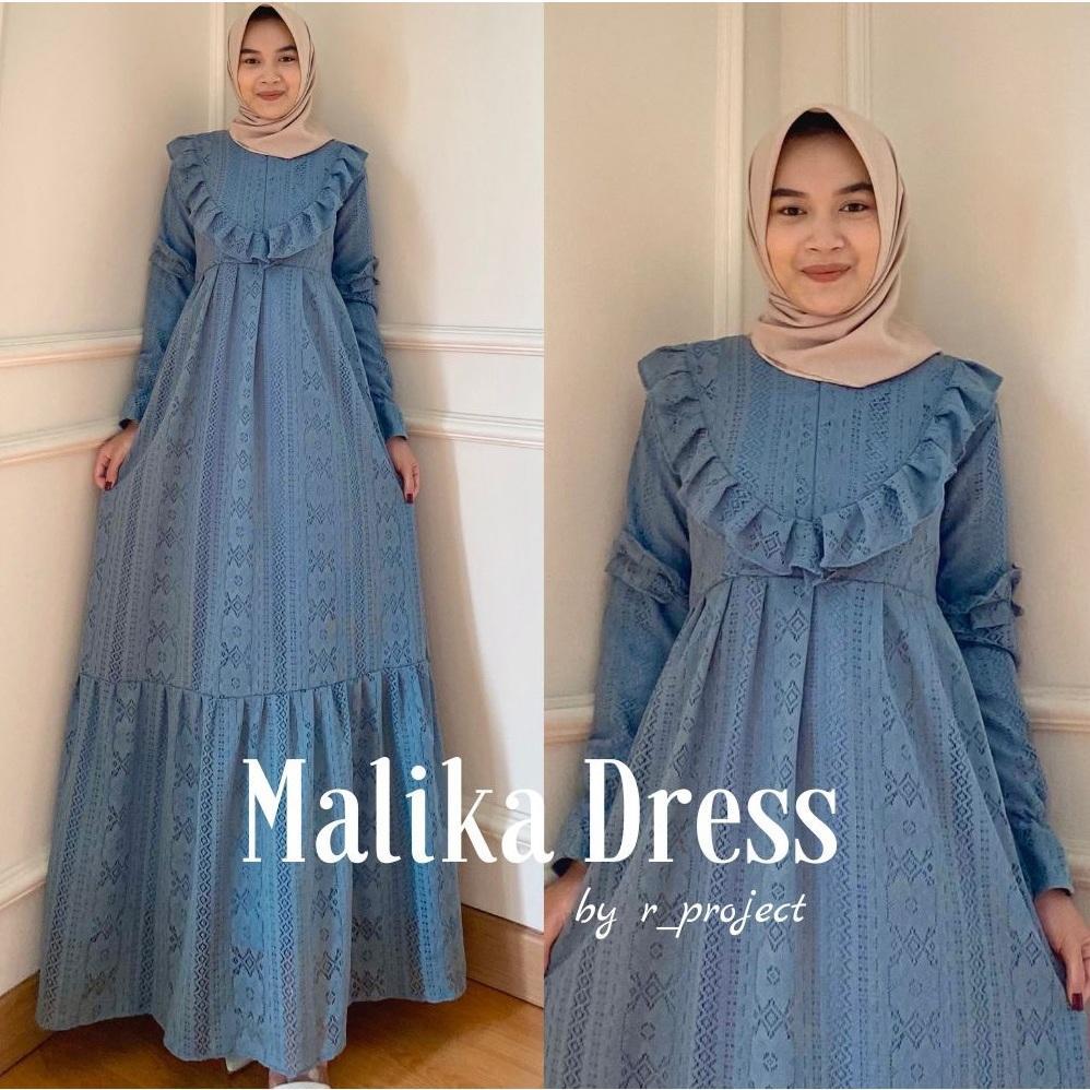 Gamis Kondangan Jumbo | Malika Gamis Brukat Big Size Best Seller Original By R_Project