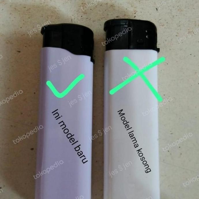 Lansungkirim- Korek Gas Magnet Polos Putih (Isi 50 Pcs)