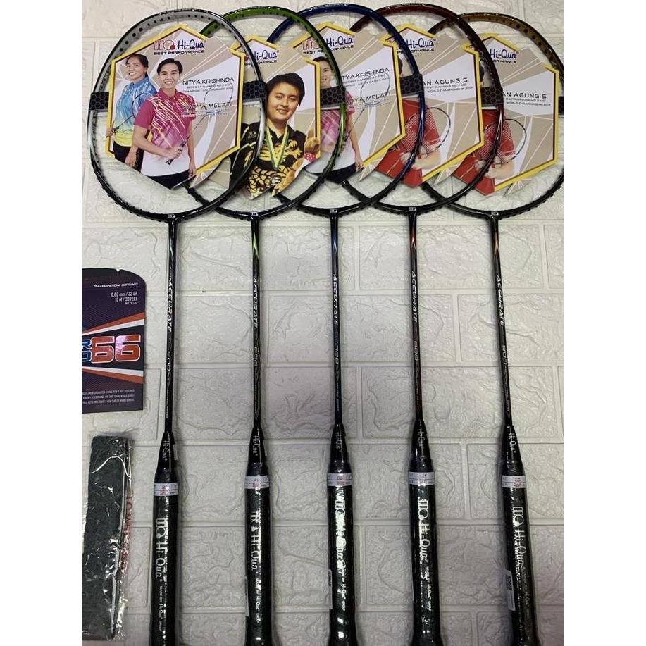 Mintonoi- Raket Badminton Hiqua Hi-Qua Accurate Slash 500/600/700/800/900 Ori