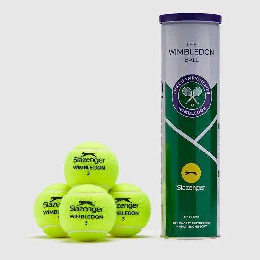 Badwill- Bola Tenis Slazenger Wimbledon Isi 4 / Slazenger Tennis Balls Itf Approved