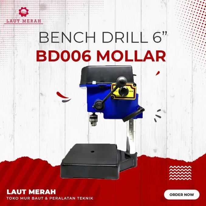 MOLLAR BOR DUDUK MINI 6MM BENCH DRILL VARIABLE SPEED MLR - BD006