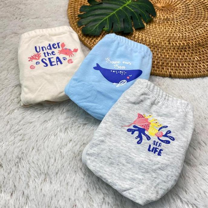 DV166 - Celana Dalam Anak Laki-Laki Little Hearts by  YOUNG HEARTS 0701 | Model Segitiga | Bahan Cot