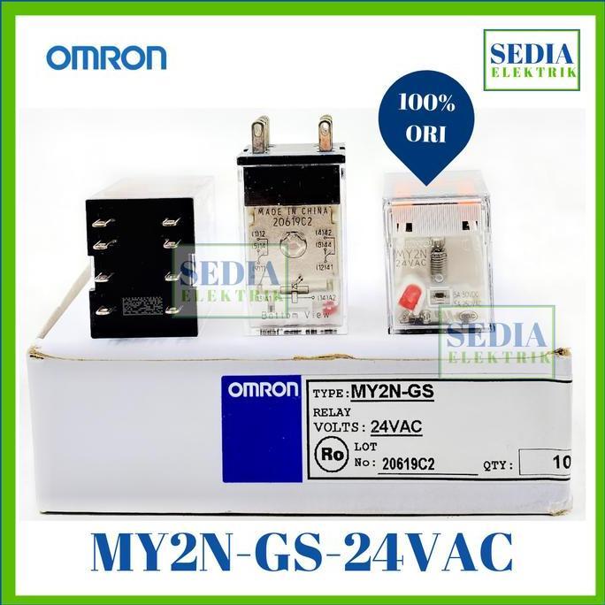 Kirimlangsung- Relay Omron My2N-Gs-24Vac My2N Gs 24Vac