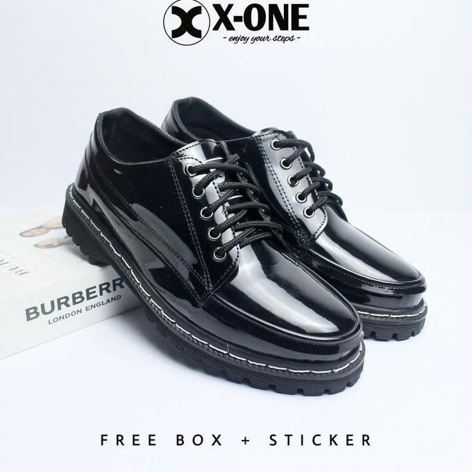 BEST SELLER / PREMIUM SEPATU FORMAL PRIA | X-ONE FOOTWEAR JOSSIE DOCMART Hitam docmart brand lokal