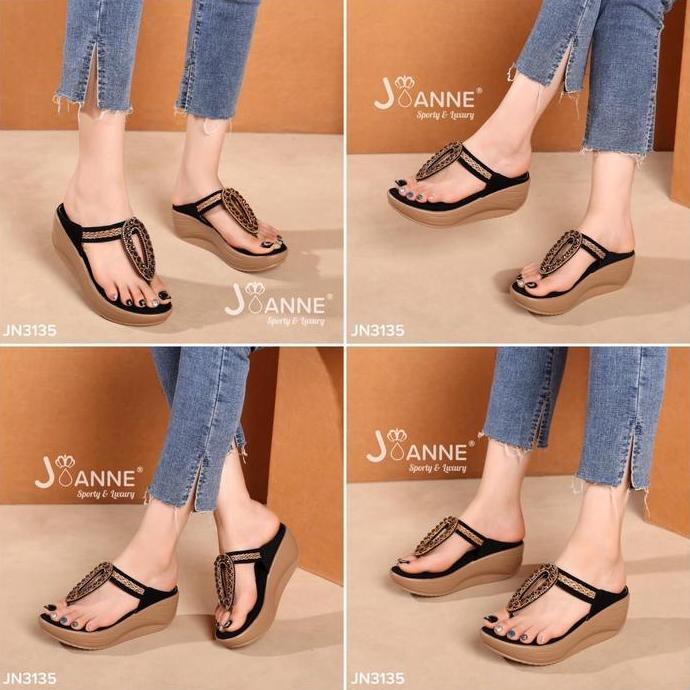 JOANNE Wedges Sandal Shoes Wanita JN3135