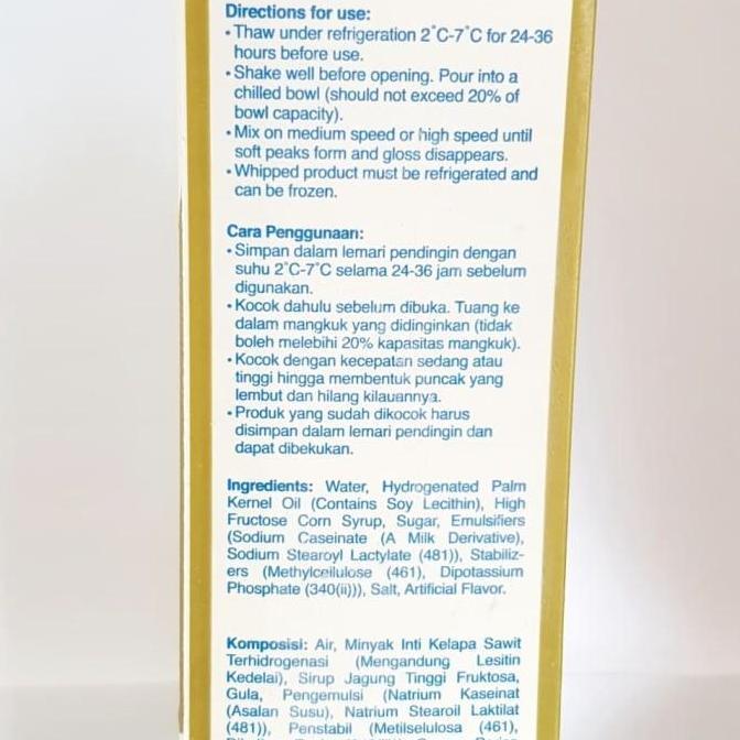 Bestone- Rich's Gold Label 907gr Whipping Cream Cair Non-Dairy