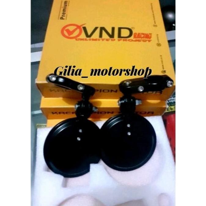 Thebest- Spion Motor Bulat Jepit Stang Spion Kaca Bening supermoto Vnd Trail
