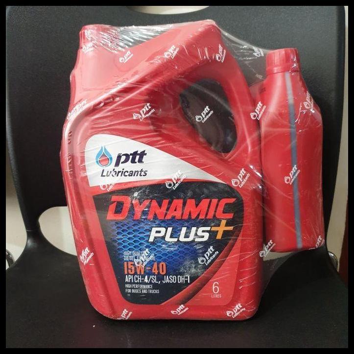 GRATIS ONGKIR OLI PTT DIESEL OLI PTT DYNAMIC PLUS SAE 15W40 6 LITER