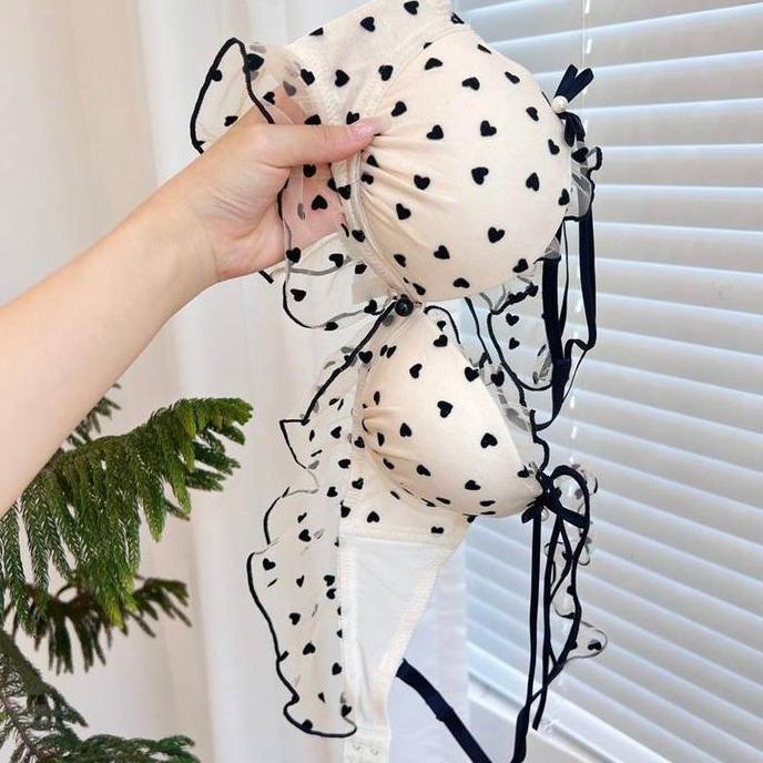 Push Up Bra BH Pakaian Dalam Tanpa Kawat Underwear Set Celana Dalam Wanita Cewek Perempuan Dewasa Po