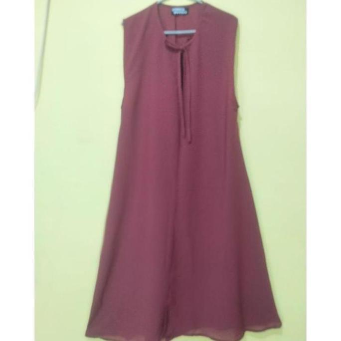 Long Outer Tanpa Lengan Cardigan Polos / Outer Diamond Premium Wanita