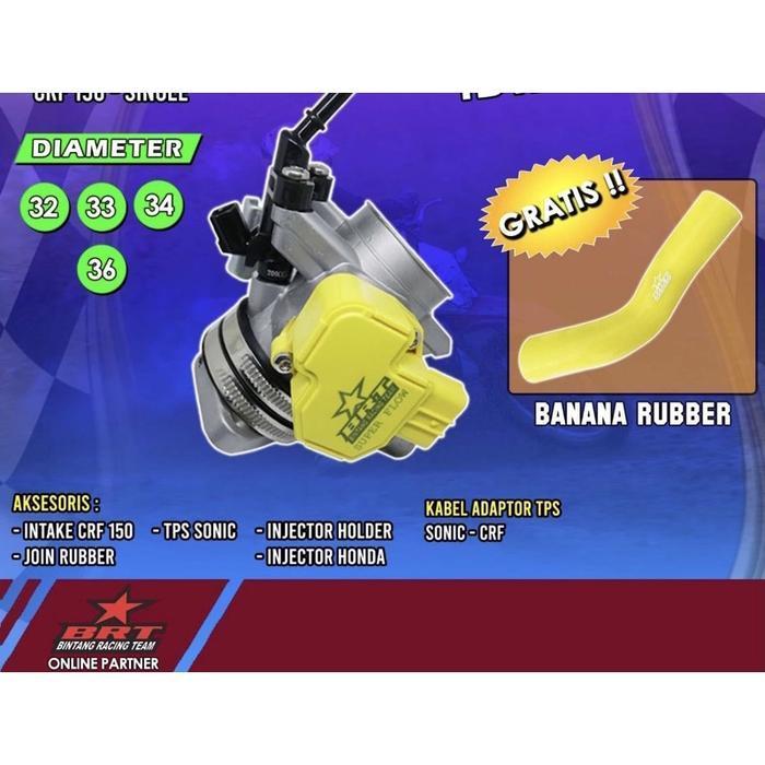 Throttle Body Crf 150 Brt Racing / Throttle Body Brt Super Flow Double Injection Original Dan Terper