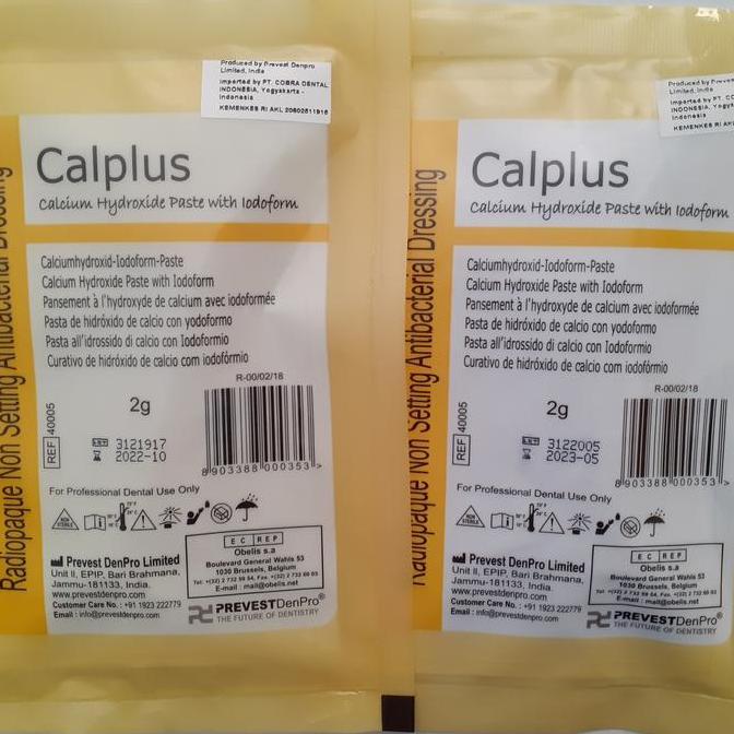 Calplus ( Calcium Hydroxide paste with iodoform) Denpro