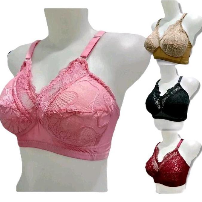 [ 6 PCS dan 3 pcs ] bra renda busa tipis tanpa kawat II bh ber busa tipis tanpa kawat sangat nyaman 