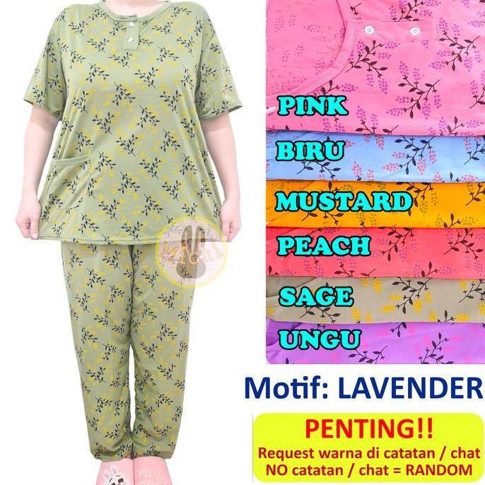Terpopuler- Baju Tidur Dewasa Cp Xxl Jumbo Kaos Setelan Piyama Wanita Celana Panjang Tangan Pendek B