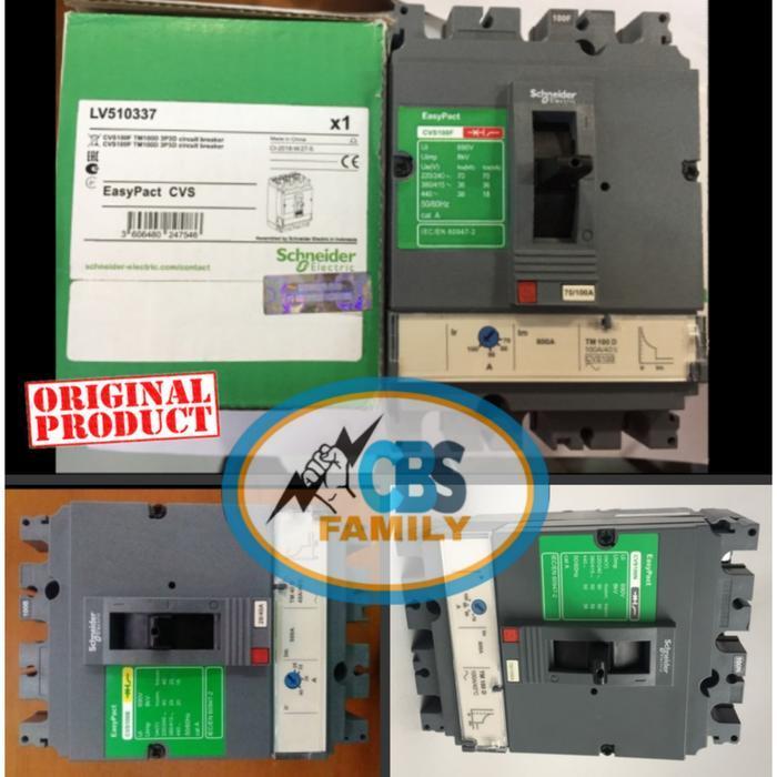 MCCB Schneider 4P tipe CVS ( 125 Ampere ) untuk 25kA