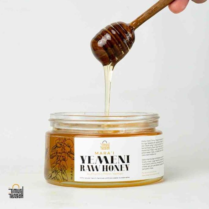 Winebluse- Timur Tengah Madu Asli Murni Yaman Marai 500 Gr Raw Honey Yemeni Pure Premium Kental