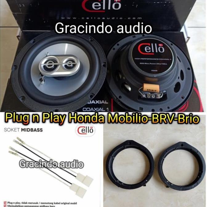 HARGA DISC - Speaker Pintu Coaxial Cello 3way PNP OEM Honda Mobilio BRV BRIO