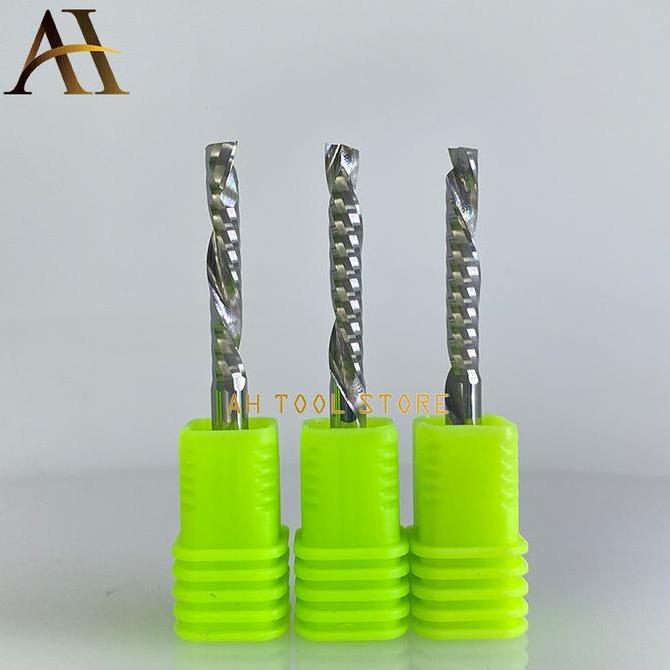 Irongo- End Mill Single Flute Ulir Terbalik 3.175Mm Cnc Router Mdf Acrylic Acp