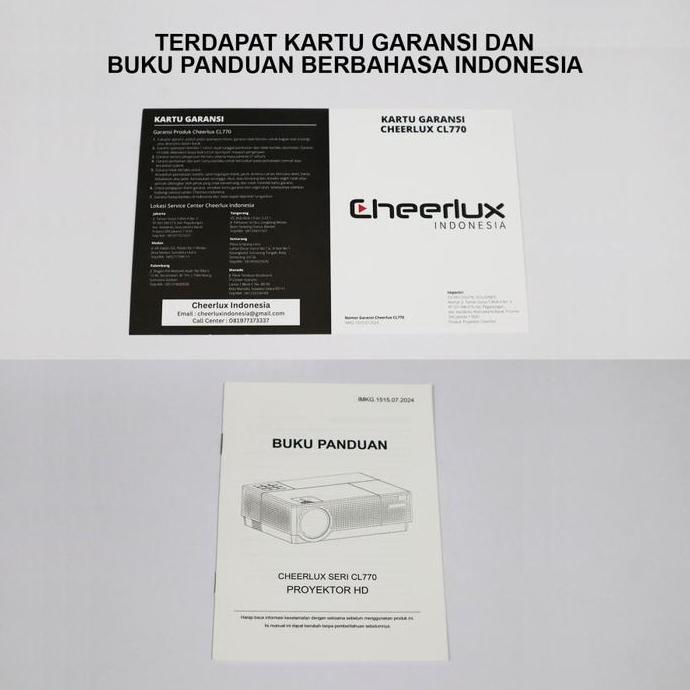 Terpopuler- Proyektor Cheerlux Cl770 Android 4000 Lumens Projector Full Hd 1080P | Projector Cheerlu