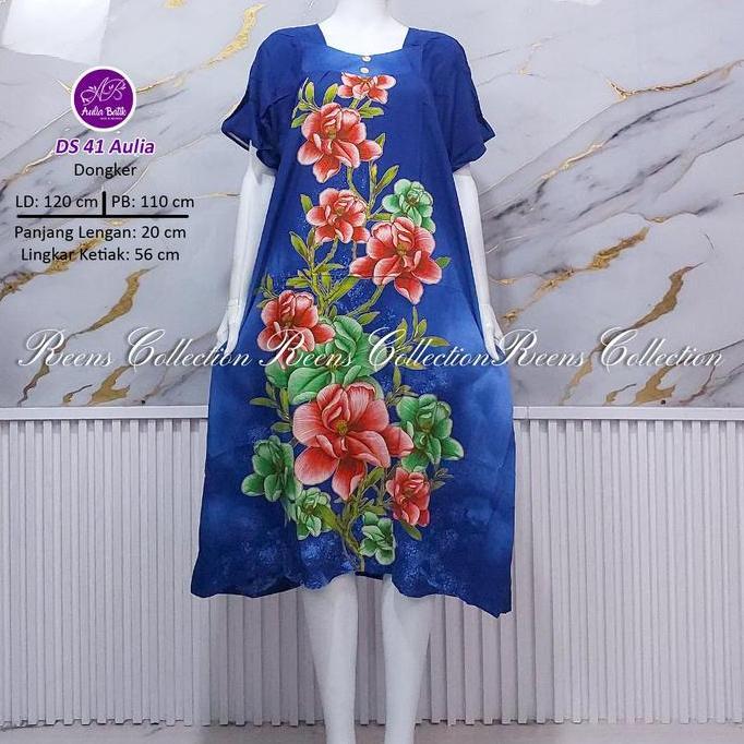Terpopuler- Aulia Batik Daster 41 Daster Sikak Batik Print Lengan Pendek Di Bawah Lutut Tidak Busui