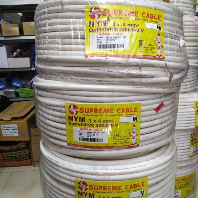 Promo kabel supreme nym 3x4 @50 meter Diskon