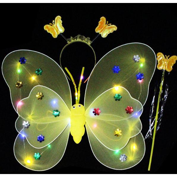 Promo  Mainan Sayap Peri Kupu Kupu Lampu Led