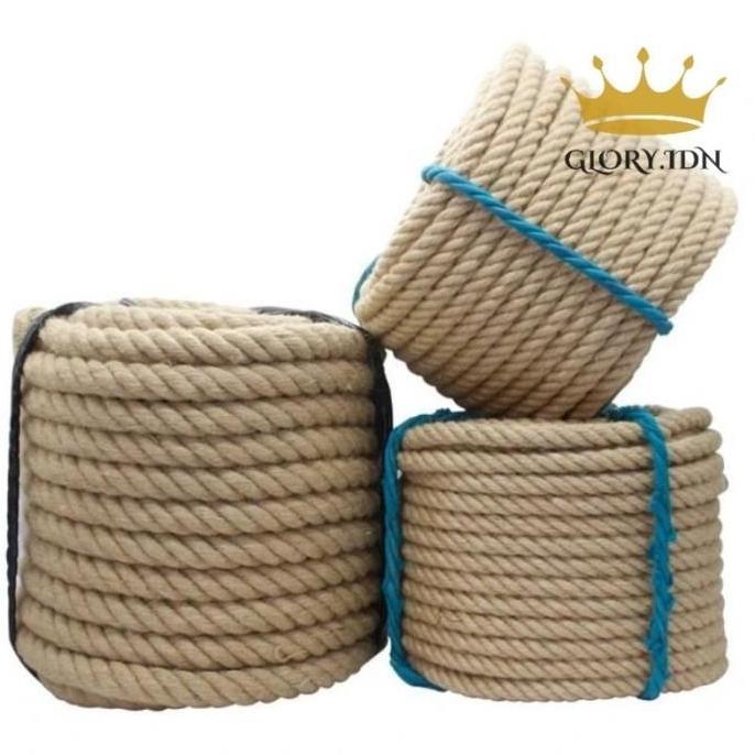 Tali Tambang Besar 16-30MM Per Roll Rami Goni Panjang 50 Meter / Tali Manila / Tali Dadung / Tali Ta