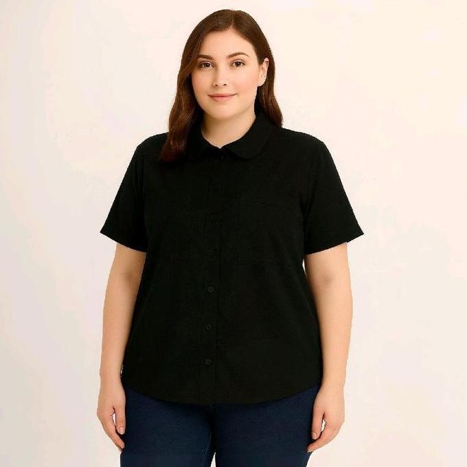 Topyoux- Blouse Lengan Pendek Jumbo / Atasan Wanita Lengan Pendek Oversize / Blouse Jumbo Jumbo Leng