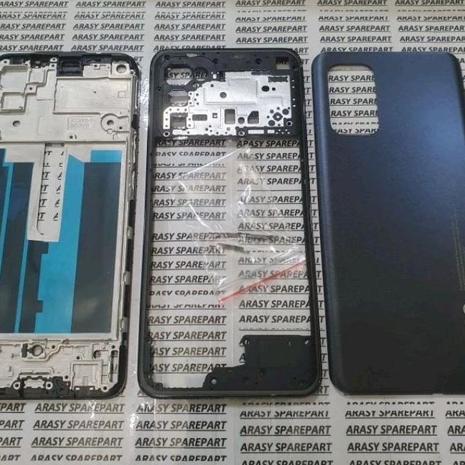Kesing Housing Casing Fullset Oppo Reno 6 4g Tulang Frame + Bazel + Backdoor Original
