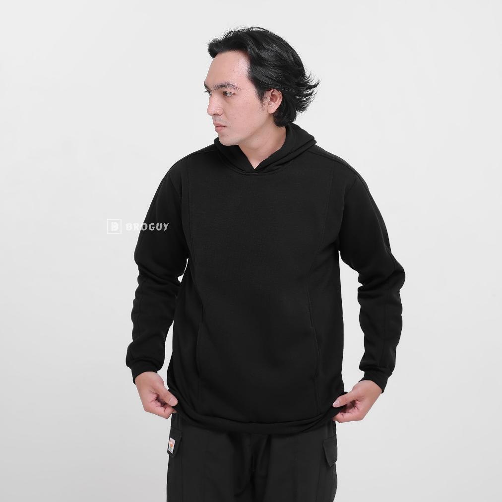 bestpromo broguy hoodie pria wanita unisex fleece - olive