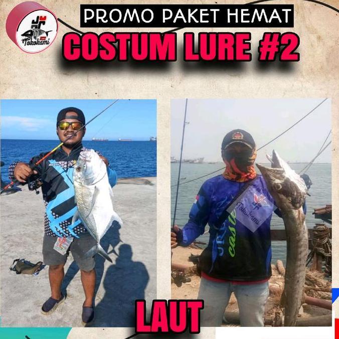 Codbisa- Lure Costum Isi 5 Pcs + Bonus 1 Lure Free Box