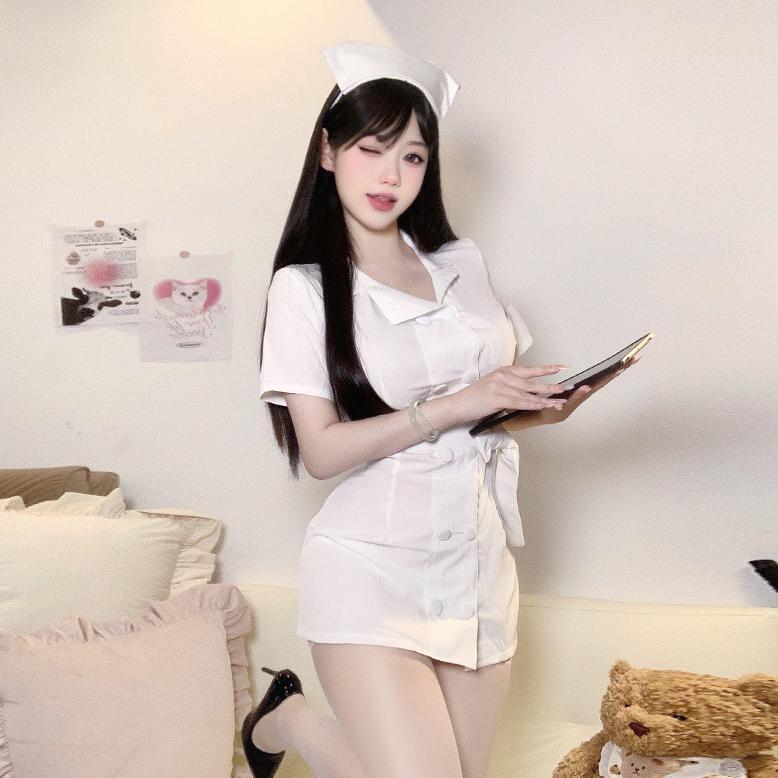 Termurah Li-05 Kostum Cosplay Dress Perawat Nurse Suster Wanita Baju Tidur Mini