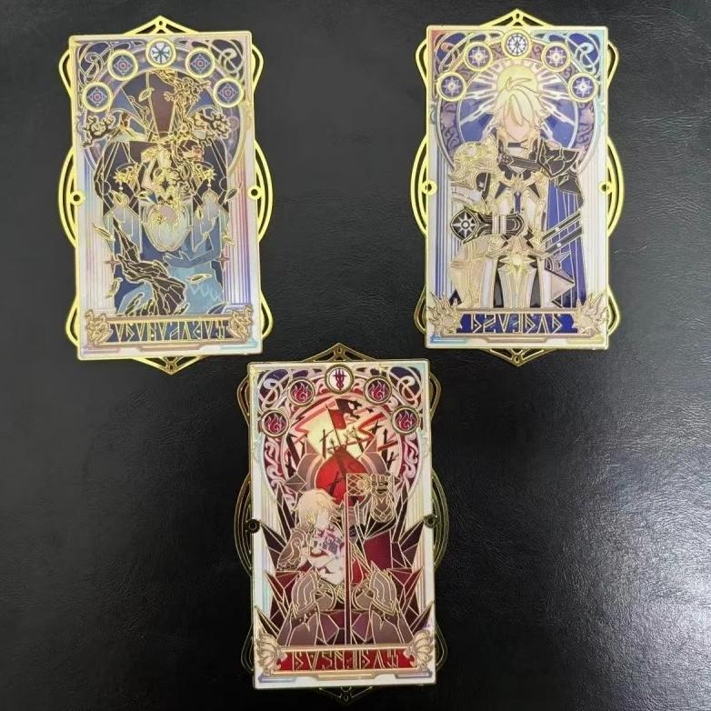 Honkaistar Rail Phainon Anaxa Mydei Limited Edition Metal Card Collectibles Souvenir Fans Postcard A