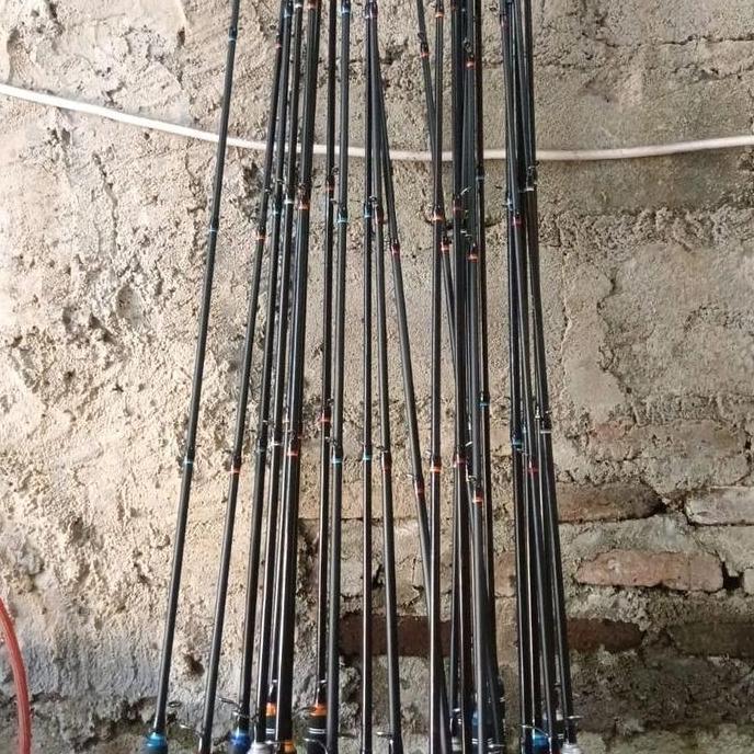 Joran Besutan Karet Golf Fiber Solid Cocok Untuk Kolam Harian Kuat Sampai 8Kilo Joran Kolaman Nila B