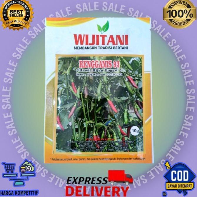PROMO Benih Cabe rawit hijau RENGGANIS 93 wijitani kemasan 10 gram