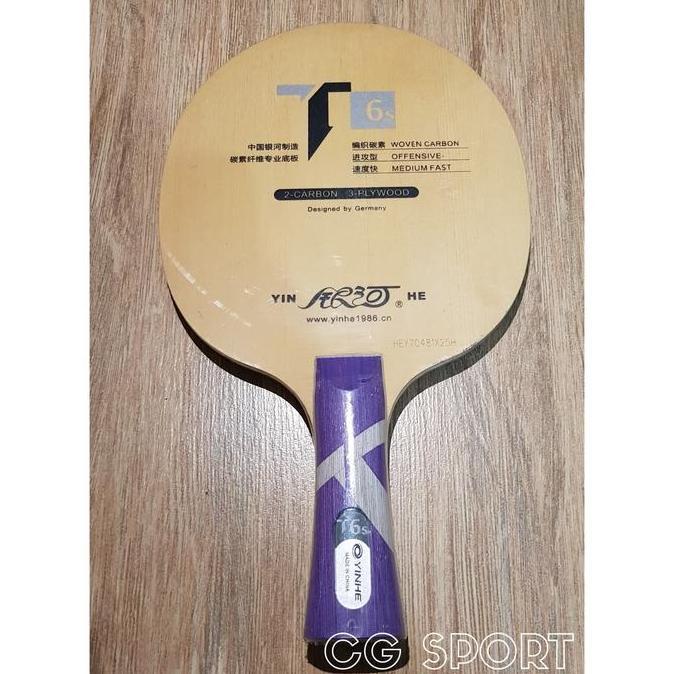 Kayu Pingpong Yinhe T6S Carbon Blade Yinhe T-6S
