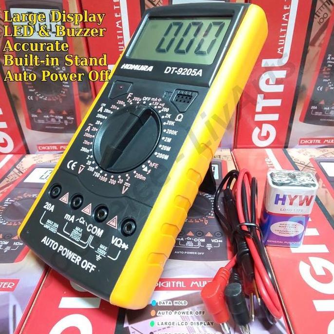 Avometer Digital Multimeter Multitester Digital DT9205A DT 9205A 9205