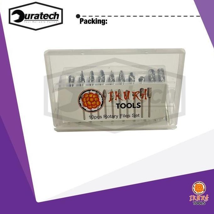 Ironday- Ikura Tools Mata Bor Tuner Cuner Cune Set 10Pcs As 3Mm Dua Arah Mata Bor Korek Cunner Blok 
