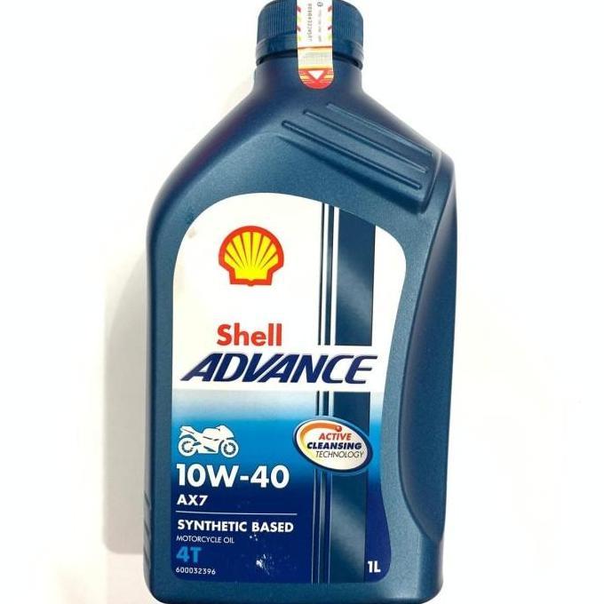 OLI SHELL AX7 1 LITER 10W40 SATRIA FU VIXION R15 JUPITER MX ORIGINAL