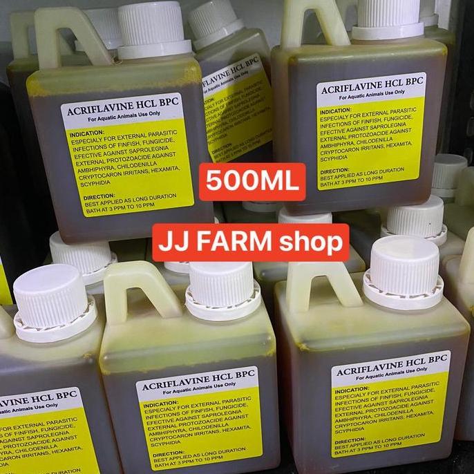 Catbull- Acriflavine Plus Hcl 1Liter Obat Kuning Antiseptik Jamur Ikan Parasit