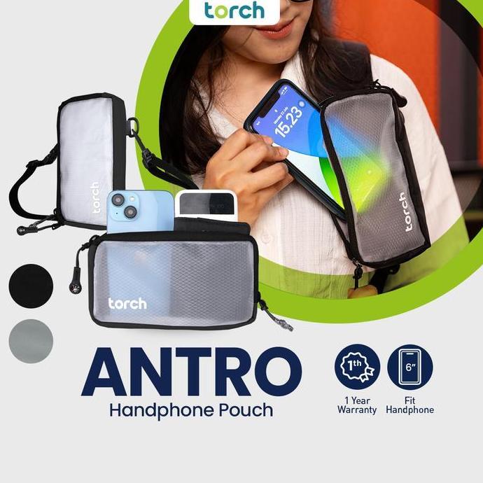 Backpack- Torch Antro Tas Pouch Hp Transparan Sling Bag Mini Anti Air Stationery Pria Wanita Unisex