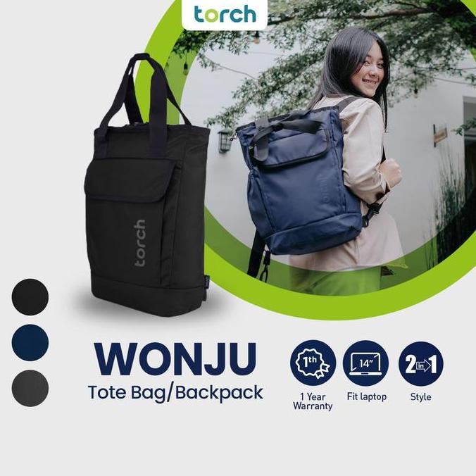 Backpack- Torch Tas Ransel Punggung Laptop - Tote Bag Backpack Wonju
