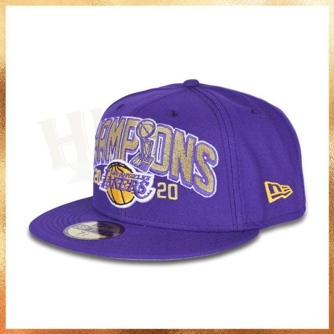 Topi New Era NBA LA Lakers Champions 2020 59Fifty Fitted Hat Original
